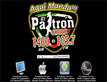Tablet Screenshot of elpatronradio.com